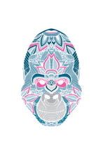 Load image into Gallery viewer, Gorilla Head Sketch - Men's Round Neck Half Sleeve T-Shirt