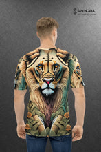 Load image into Gallery viewer, Majestic Lion - Men's All Over Printed Half Sleeve T-Shirt
