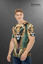 Load image into Gallery viewer, Majestic Lion - Men's All Over Printed Half Sleeve T-Shirt