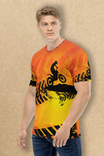 Load image into Gallery viewer, Adventure Racing Pattern - Men's All Over Printed Half Sleeve T-Shirt