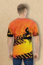 Load image into Gallery viewer, Adventure Racing Pattern - Men's All Over Printed Half Sleeve T-Shirt