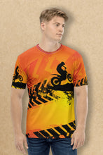 Load image into Gallery viewer, Adventure Racing Pattern - Men's All Over Printed Half Sleeve T-Shirt