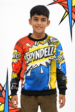 Load image into Gallery viewer, Comic Blast Kids Sports Sweatshirt