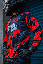 Load image into Gallery viewer, Crimson Velocity Men's Riding Jersey