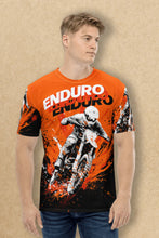 Load image into Gallery viewer, Enduro Racing Pattern - Men's All Over Printed Half Sleeve T-Shirt
