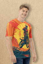 Load image into Gallery viewer, Enduro Sunset Thrill - Men's All Over Printed Half Sleeve T-Shirt