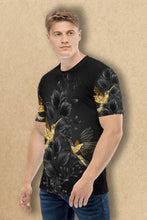 Load image into Gallery viewer, Golden Birds Pattern - Men's All Over Printed Half Sleeve T-Shirt