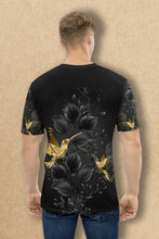 Load image into Gallery viewer, Golden Birds Pattern - Men's All Over Printed Half Sleeve T-Shirt