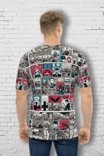 Load image into Gallery viewer, Retro Comic Panels - Men's All Over Printed Half Sleeve T-Shirt