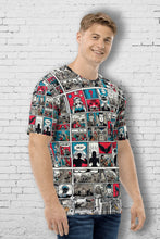 Load image into Gallery viewer, Retro Comic Panels - Men's All Over Printed Half Sleeve T-Shirt