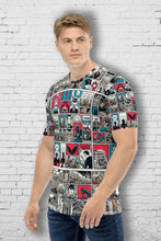Load image into Gallery viewer, Retro Comic Panels - Men's All Over Printed Half Sleeve T-Shirt