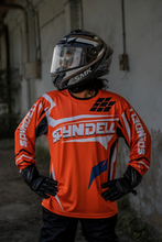 Load image into Gallery viewer, ShockWave Orange Men’s Riding Jersey