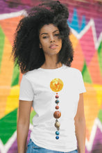 Load image into Gallery viewer, Solar Symphony - Women's Round Neck Half Sleeve T-Shirt