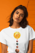 Load image into Gallery viewer, Solar Symphony - Women's Round Neck Half Sleeve T-Shirt