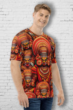 Load image into Gallery viewer, Theyyam Cultural Majesty - Men's All Over Printed Half Sleeve T-Shirt