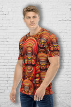 Load image into Gallery viewer, Theyyam Cultural Majesty - Men's All Over Printed Half Sleeve T-Shirt