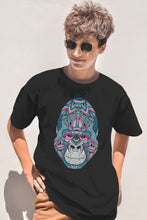 Load image into Gallery viewer, Gorilla Head Sketch - Men's Round Neck Half Sleeve T-Shirt