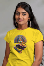 Load image into Gallery viewer, Skateboarding Kathakali - Women's Round Neck Half Sleeve T-Shirt