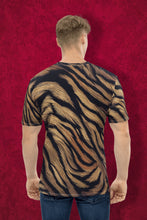 Load image into Gallery viewer, Tiger Skin Pattern - Men's All Over Printed Half Sleeve T-Shirt