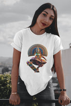Load image into Gallery viewer, Skateboarding Kathakali - Women's Round Neck Half Sleeve T-Shirt