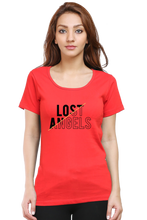 Load image into Gallery viewer, Lost Angels - Women's Round Neck Half Sleeve T-Shirt