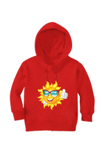 Load image into Gallery viewer, Thumbs-Up Sun - Kid's Hooded SweatShirt