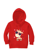 Load image into Gallery viewer, Cute Giraffe - Kid's Hooded SweatShirt