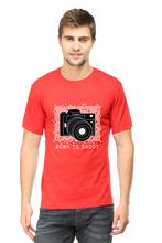 Load image into Gallery viewer, Born to Shoot - Men's Round Neck Half Sleeve T-Shirt
