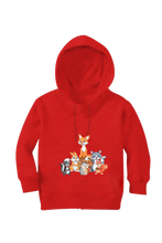 Load image into Gallery viewer, Happy Wild Animals - Kid's Hooded SweatShirt