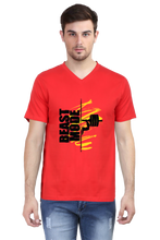 Load image into Gallery viewer, Beast Mode - Men's V-Neck Half Sleeve T-Shirt