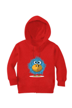 Load image into Gallery viewer, Big Eyed Blue Bird - Kid's Hooded SweatShirt