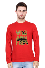 Load image into Gallery viewer, Wild And Free - Men's Round Neck Full Sleeve T-Shirt
