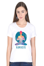 Load image into Gallery viewer, Namaste - Women's Round Neck Half Sleeve T-Shirt