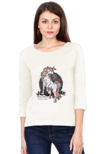 Load image into Gallery viewer, Unicorn Strong and Wisdom - Women's Round Neck Full Sleeve T-Shirt