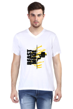 Load image into Gallery viewer, Beast Mode - Men's V-Neck Half Sleeve T-Shirt
