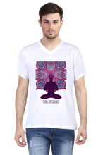 Load image into Gallery viewer, Yoga Experience - Men's V-Neck Half Sleeve T-Shirt
