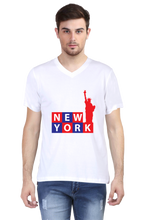 Load image into Gallery viewer, Liberty of New York - Men's V-Neck Half Sleeve T-Shirt