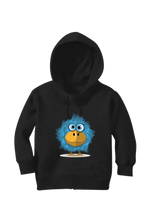 Load image into Gallery viewer, Big Eyed Blue Bird - Kid's Hooded SweatShirt