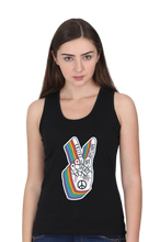 Load image into Gallery viewer, Peace Hand Gesture Sign - Women's Tank Top