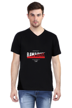 Load image into Gallery viewer, Raw and DNM - Men's V-Neck Half Sleeve T-Shirt