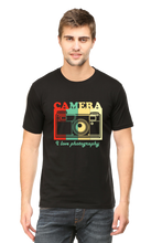 Load image into Gallery viewer, Camera I Love Photography - Men's Round Neck Half Sleeve T-Shirt
