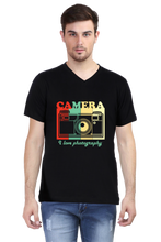 Load image into Gallery viewer, Camera I Love Photography - Men's V-Neck Half Sleeve T-Shirt