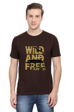 Load image into Gallery viewer, Wild And Free - Men's Round Neck Half Sleeve T-Shirt