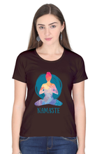 Load image into Gallery viewer, Namaste - Women's Round Neck Half Sleeve T-Shirt