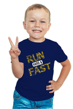 Load image into Gallery viewer, Run Hard and Fast - Kid's Round Neck Half Sleeve T-Shirt