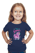Load image into Gallery viewer, Little Purple Unicorn - Kid's Round Neck Half Sleeve T-Shirt