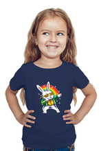 Load image into Gallery viewer, Rainbow Rabbit - Kid's Round Neck Half Sleeve T-Shirt