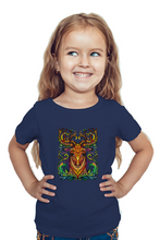 Load image into Gallery viewer, Vibrant Stag - Kid's Round Neck Half Sleeve T-Shirt