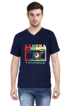 Load image into Gallery viewer, Camera I Love Photography - Men's V-Neck Half Sleeve T-Shirt
