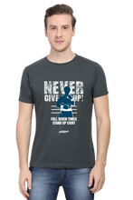 Load image into Gallery viewer, Never Give Up - Men's Round Neck Half Sleeve T-Shirt